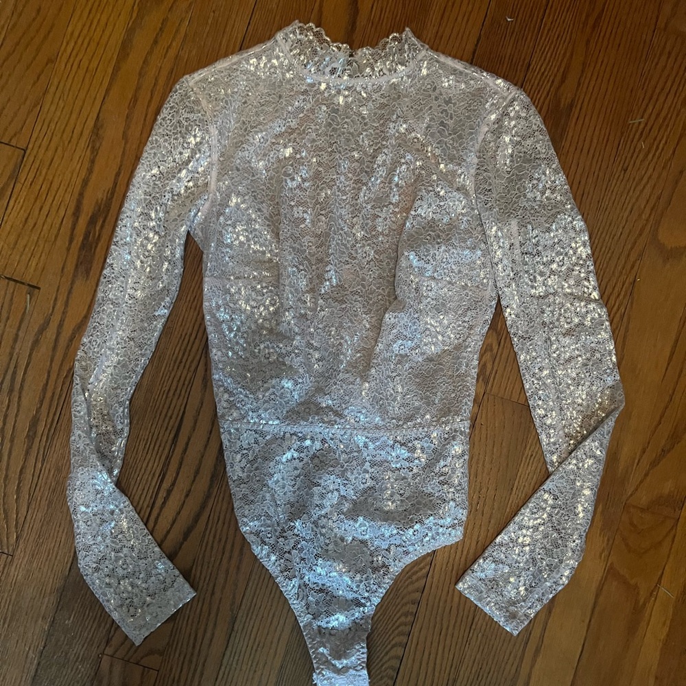 Victoria Secret Shimmer Bodysuit - XS